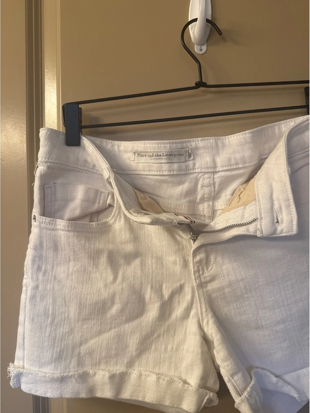 Anthropologie  Pilcro White Denim Shorts